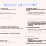 Synthèse prise de brief