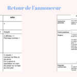 Retour de l'annonceur